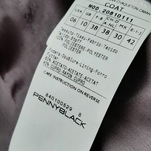 PENNYBLACK Crop Trench Coat - Lavendar - Size 6 - Picture 4 of 5